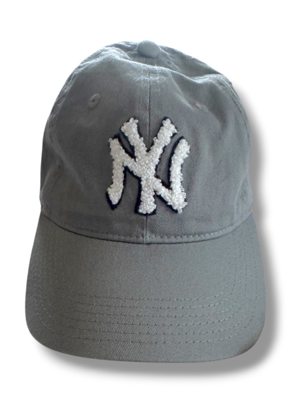2025 New York Yankees Hat Cap Gray Cotton Buckle Adjustable Canon Logo - Picture 2 of 4